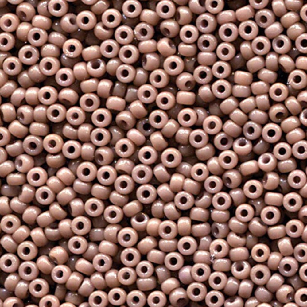 Rocailles-Perlen Miyuki 11/0 – Duracoat Opaque Dyed Gray - PerlineBeads