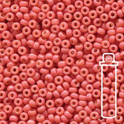 Rocailles-Perlen Miyuki 11/0 – Duracoat Opaque Dyed Rose - PerlineBeads