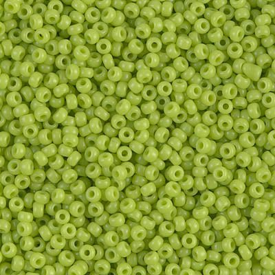 Rocailles-Perlen Miyuki 11/0 – Opaque Chartruese - PerlineBeads