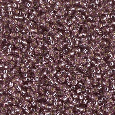 Rocailles-Perlen Miyuki 11/0 – Silver Lined Smoky Amethyst - PerlineBeads