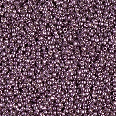 Rocailles-Perlen Miyuki 15/0 – Duracoat Galvanized Eggplant - PerlineBeads