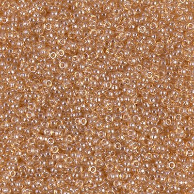 Rocailles-Perlen Miyuki 15/0 – Light Topaz Luster - PerlineBeads