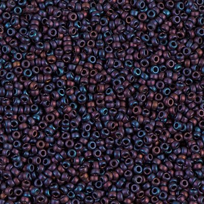 Rocailles-Perlen Miyuki 15/0 – Matte Metallic Copper - PerlineBeads