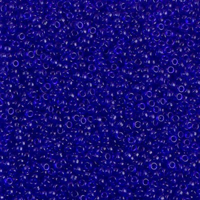 Rocailles-Perlen Miyuki 15/0 – Transparent Sapphire - PerlineBeads