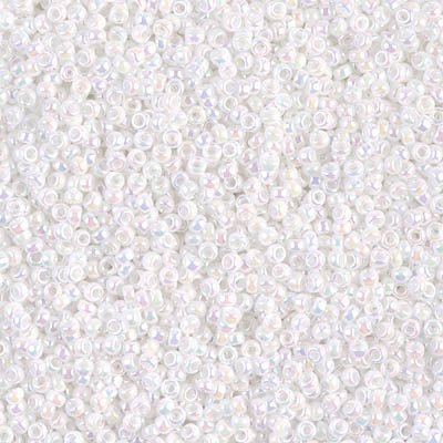 Rocailles-Perlen Miyuki 15/0 – White Pearl - PerlineBeads