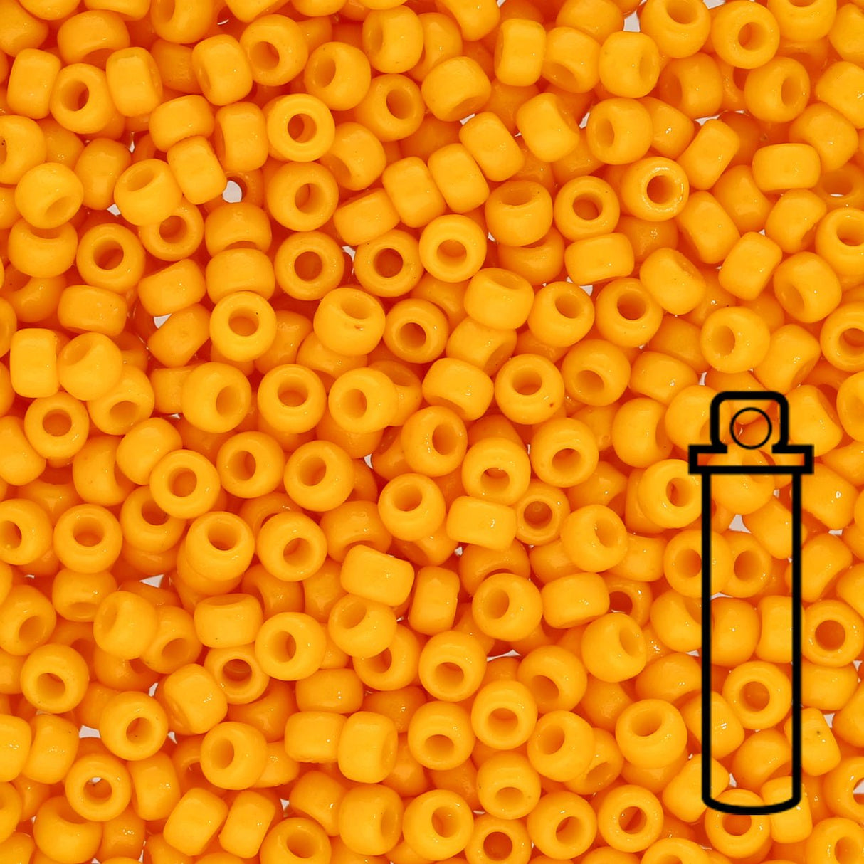 Rocailles-Perlen Miyuki 8/0 – Duracoat Opaque Dyed Yellow - PerlineBeads