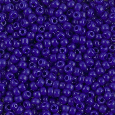Rocailles-Perlen Miyuki 8/0 – Opaque Cobalt - PerlineBeads