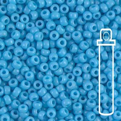 Rocailles-Perlen Miyuki 8/0 – Opaque Turquoise Blue - PerlineBeads