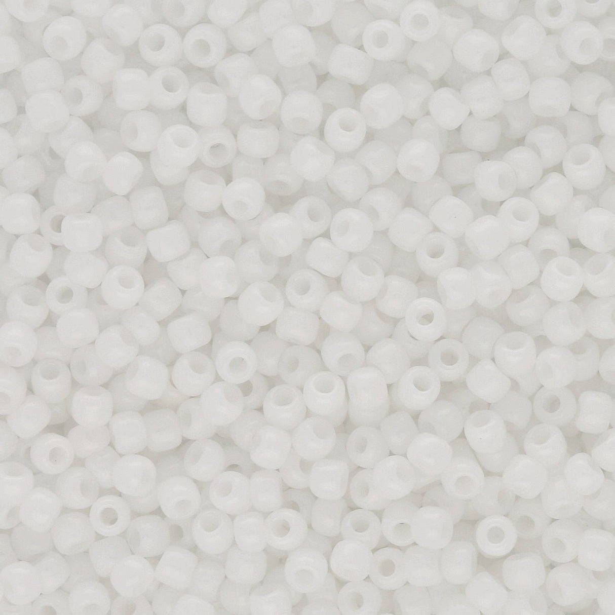 Rocailles-Perlen Toho 11/0 – Opaque White - PerlineBeads