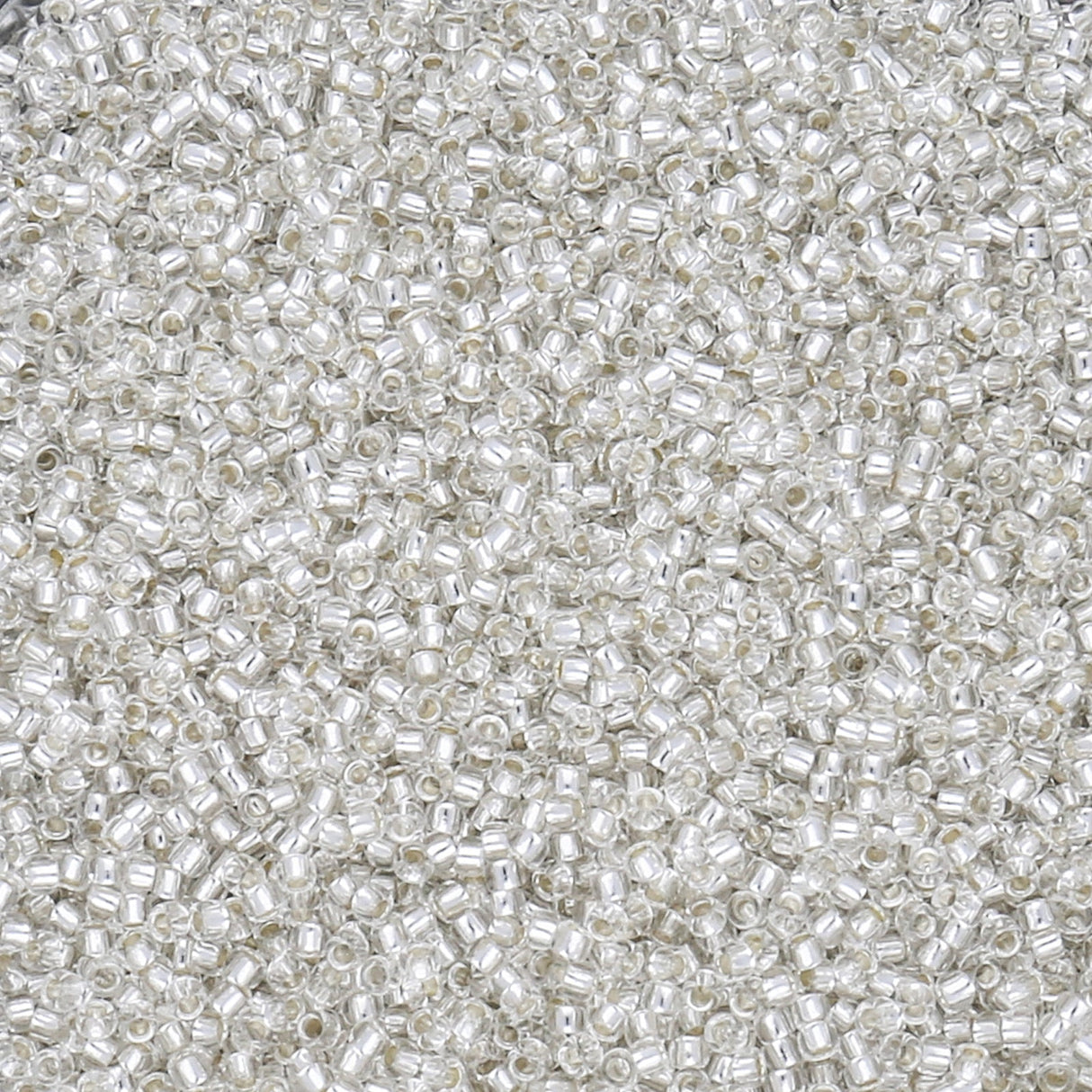 Rocailles-Perlen Toho 15/0 – Silver-Lined Crystal - PerlineBeads