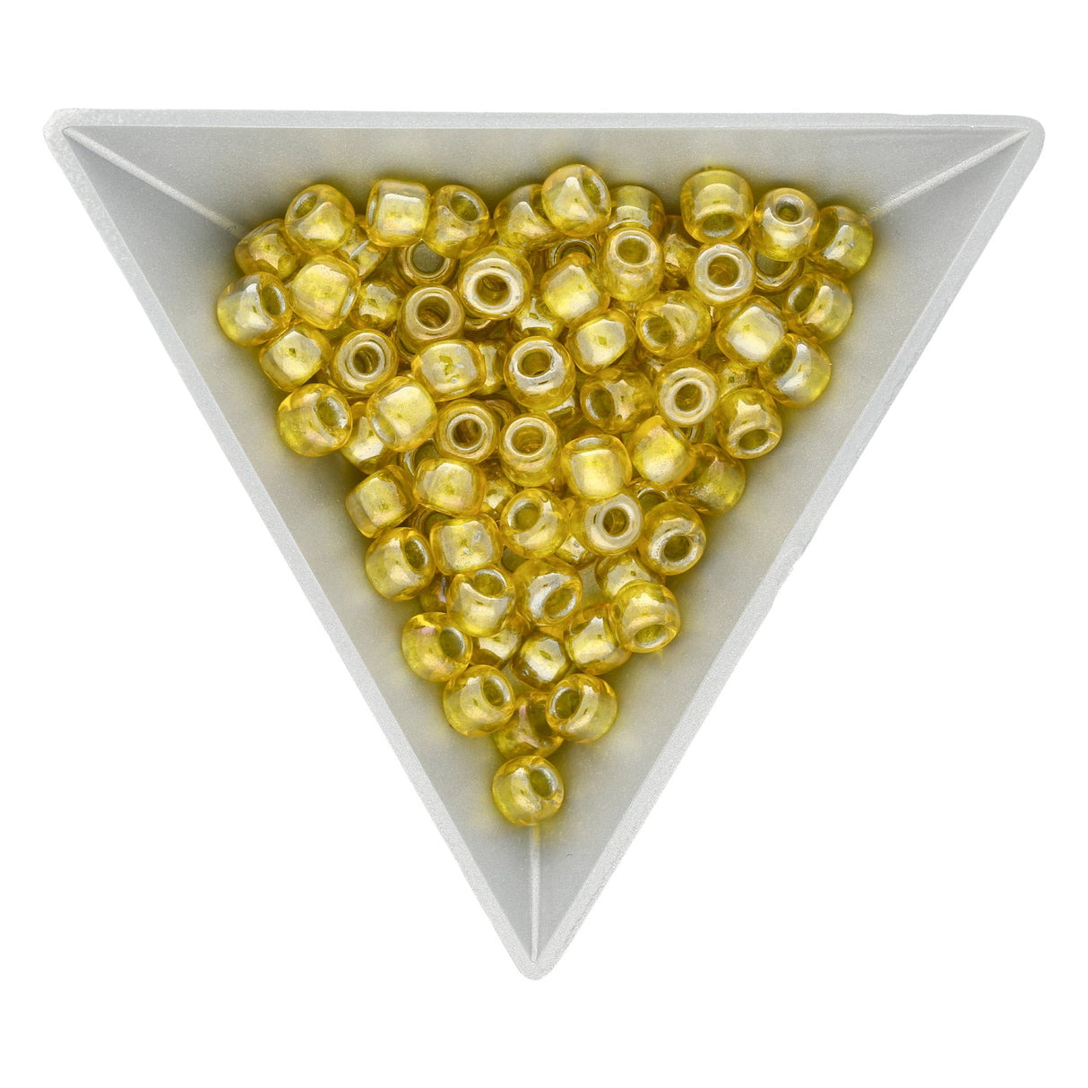 Rocailles-Perlen Toho 3/0 – Silver-Lined Citrus - PerlineBeads