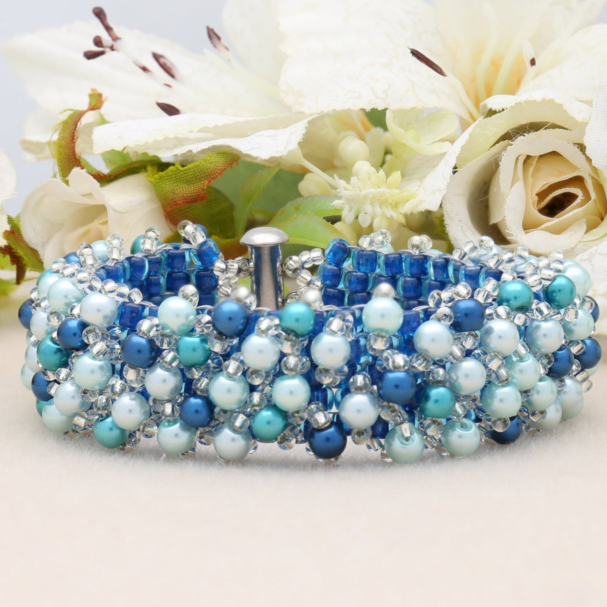 Rocailles-Perlen Toho 6/0 – Inside-Color Aqua/Capri-Lined - PerlineBeads