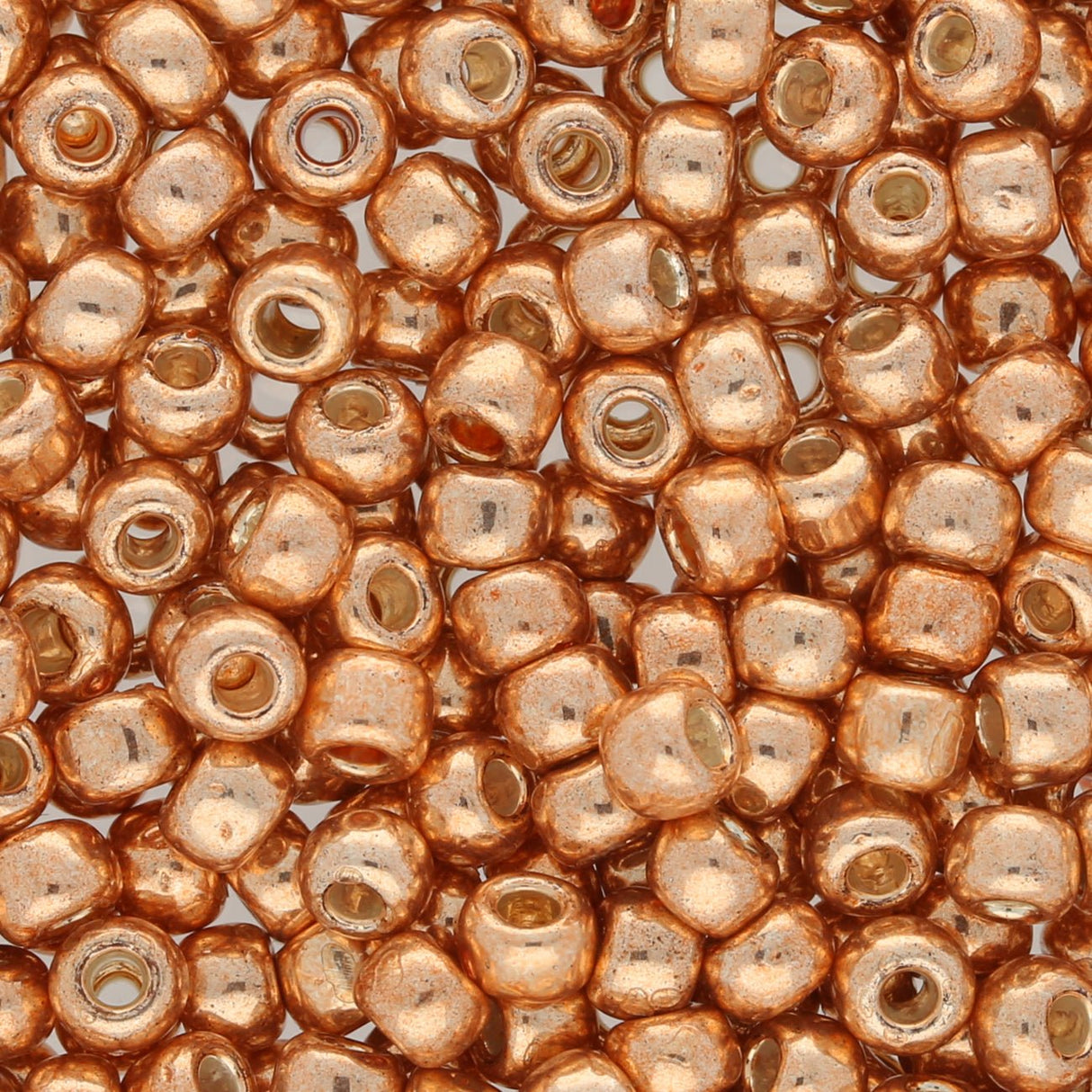 Rocailles-Perlen Toho 6/0 – PermaFinish Galvanized Rose Gold - PerlineBeads