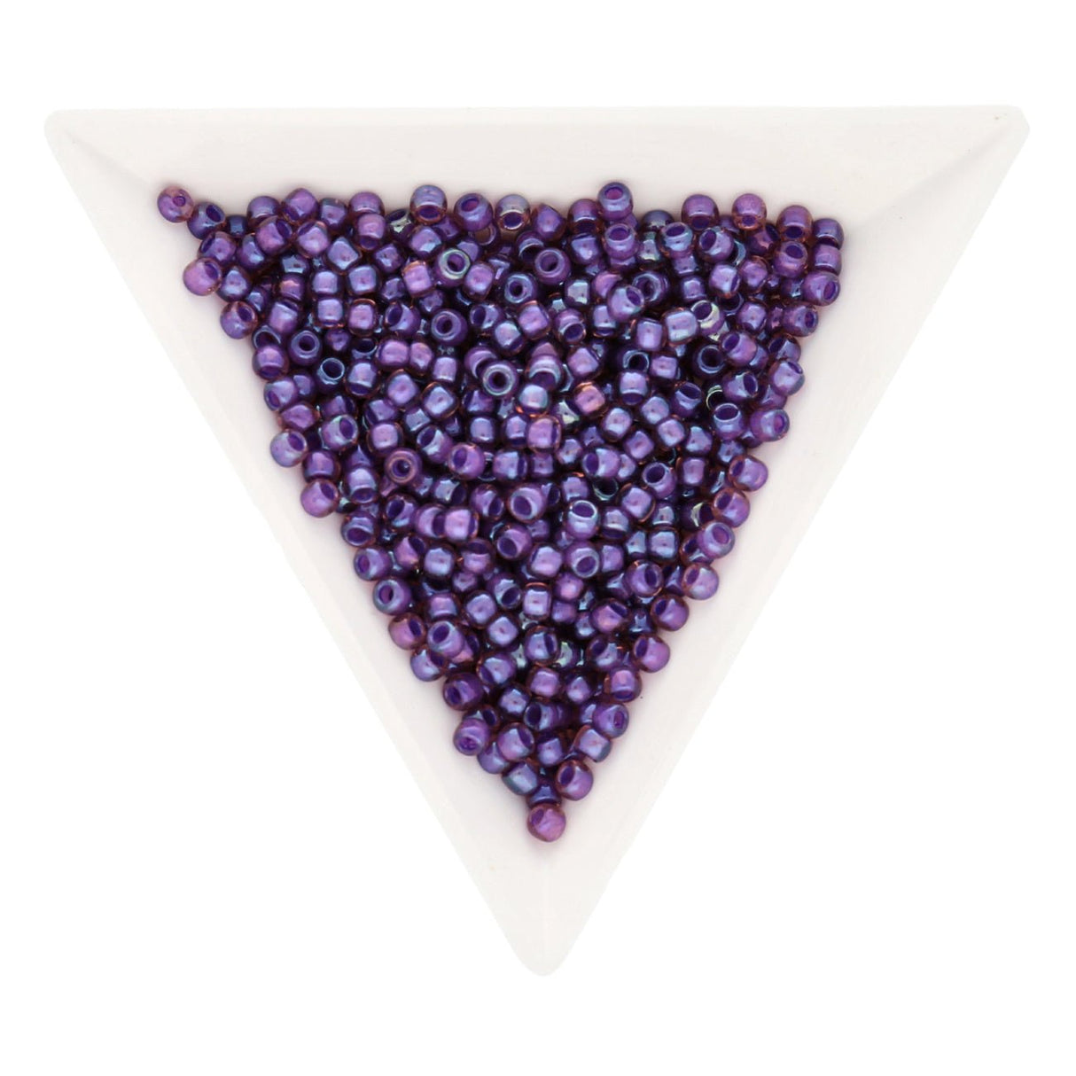 Rocailles-Perlen Toho 8/0 – Inside Color Rainbow Rosaline/Opaque Purple-Lined - PerlineBeads