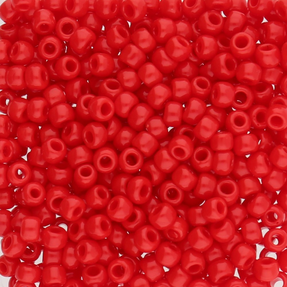 Rocailles-Perlen Toho 8/0 – Opaque Cherry - PerlineBeads
