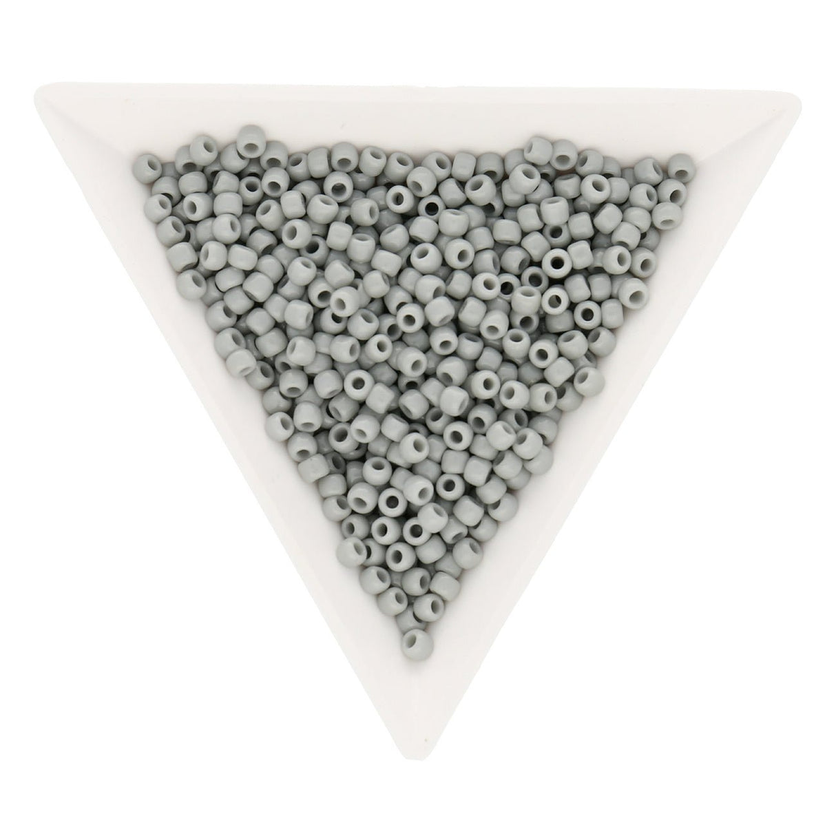 Rocailles-Perlen Toho 8/0 – Opaque Gray - PerlineBeads