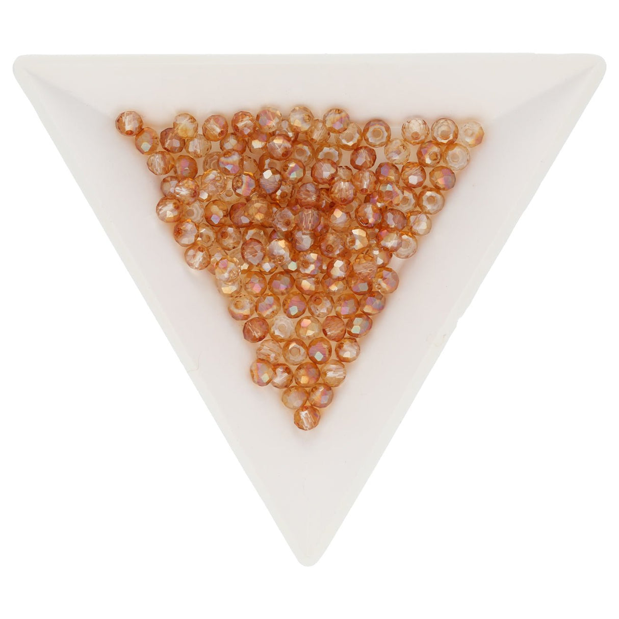 Rondellen aus facettiertem Glas 3.5x3 mm - Chocolate - PerlineBeads