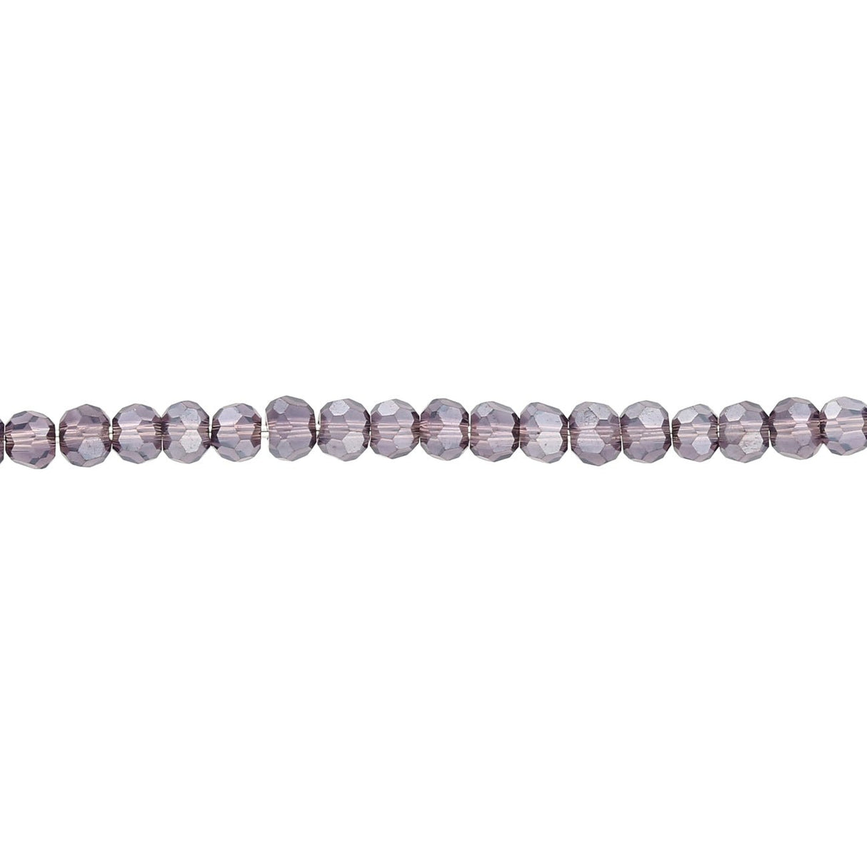 Rondellen aus facettiertem Glas 3x2 mm - Indigo Pearl Luster - PerlineBeads