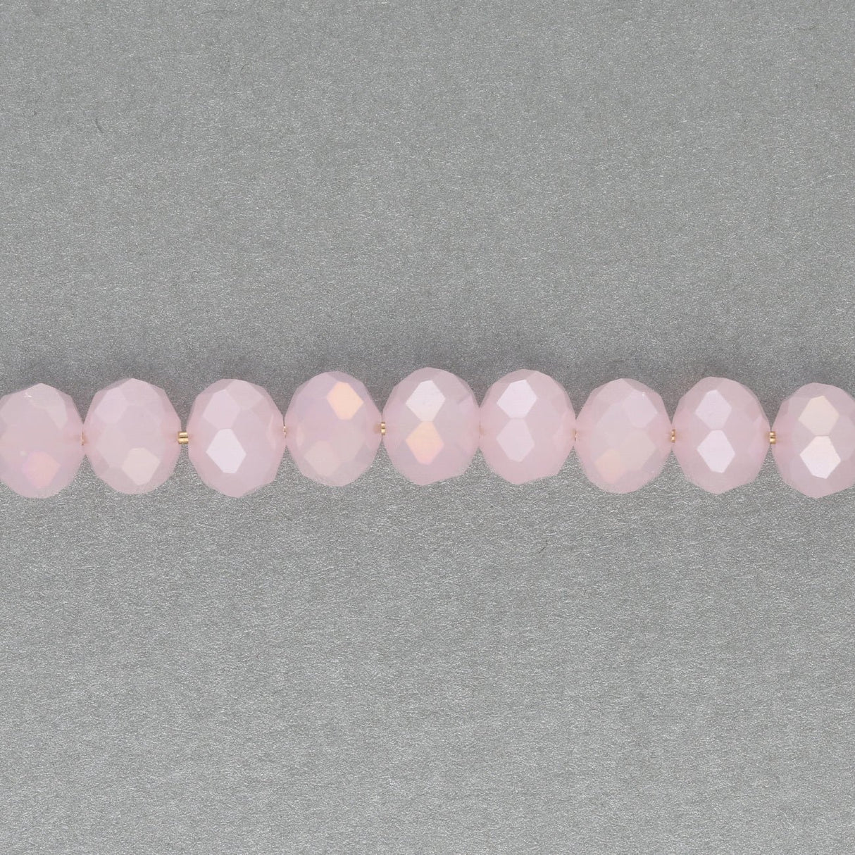 Rondellen aus facettiertem Glas 8x6 mm - Thistle - PerlineBeads