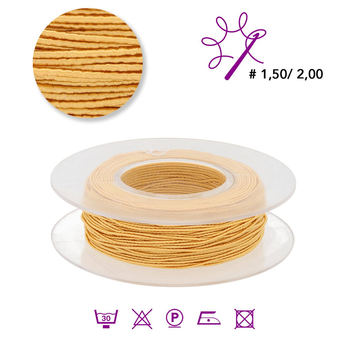 Samantha elastico Schmuckgarn - Gelb (G3110) - PerlineBeads