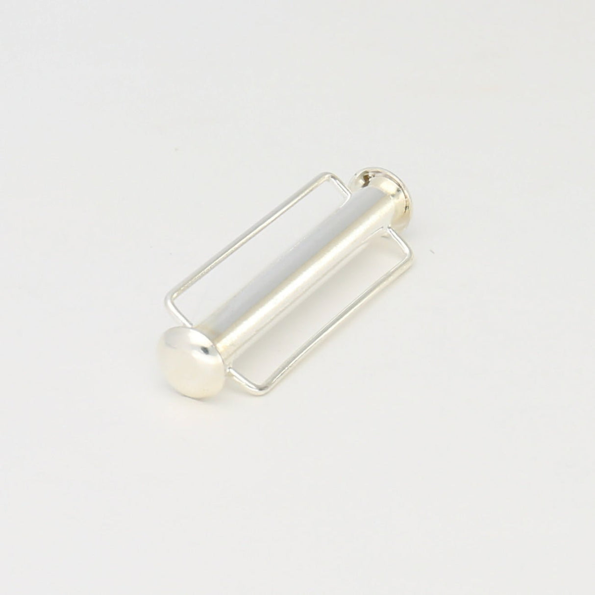 Schiebeverschluss für Webbänder 31,5 mm - versilbert - PerlineBeads