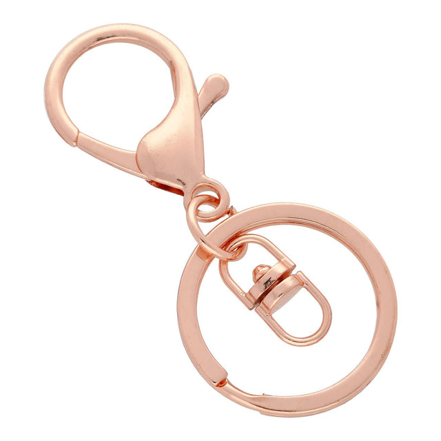 Schlüsselanhänger zum Dekorieren – Farbe Roségold - PerlineBeads
