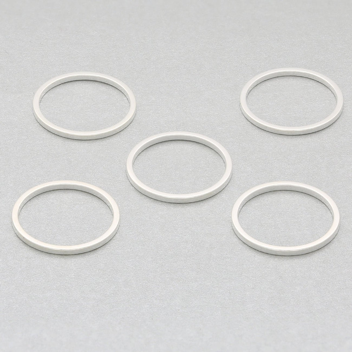 Schmuckverbinder Ringform, Ø 15 mm - Silber - PerlineBeads
