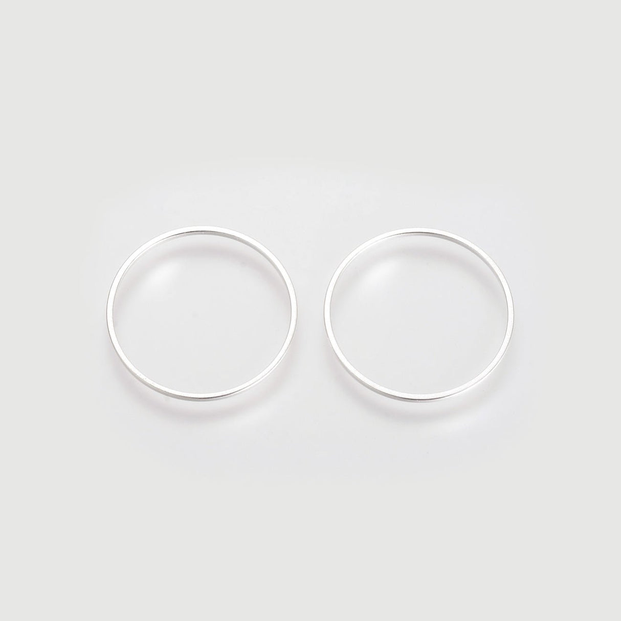 Schmuckverbinder Ringform, Ø 30 mm - Silber - PerlineBeads