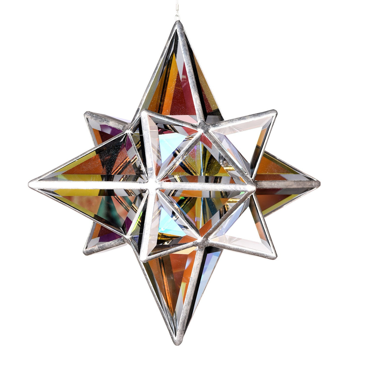 Skulptur mit zweifarbigem grauem Glas, Gemma Medium - PerlineBeads