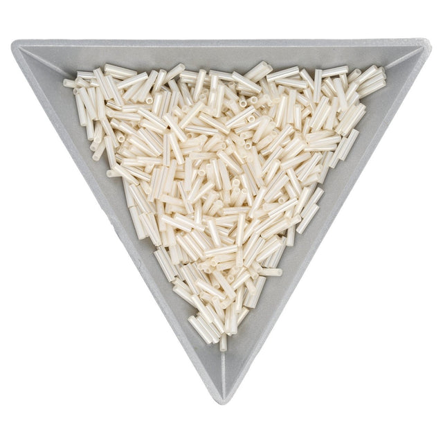 Slender Bugle 6 mm – Ceylon Ivory - PerlineBeads