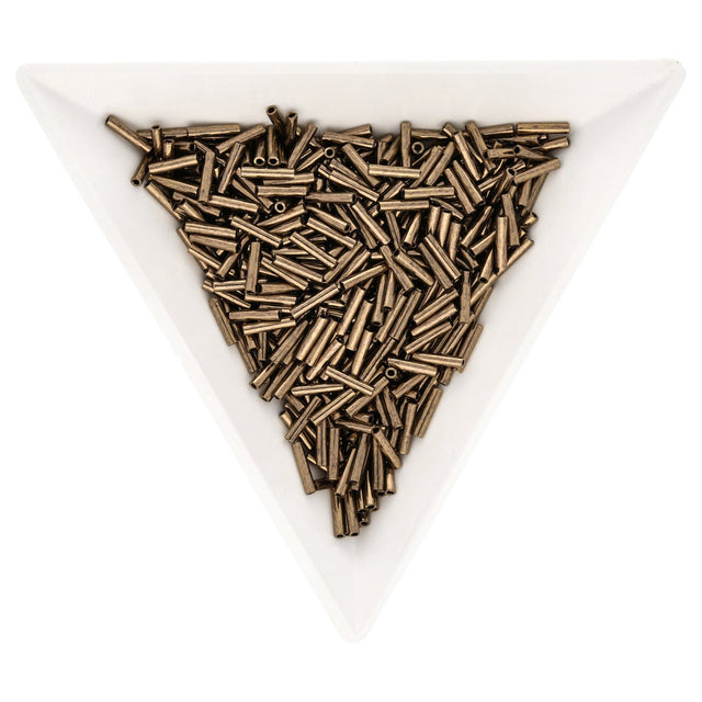 Slender Bugle 6 mm – Metallic Bronze - PerlineBeads