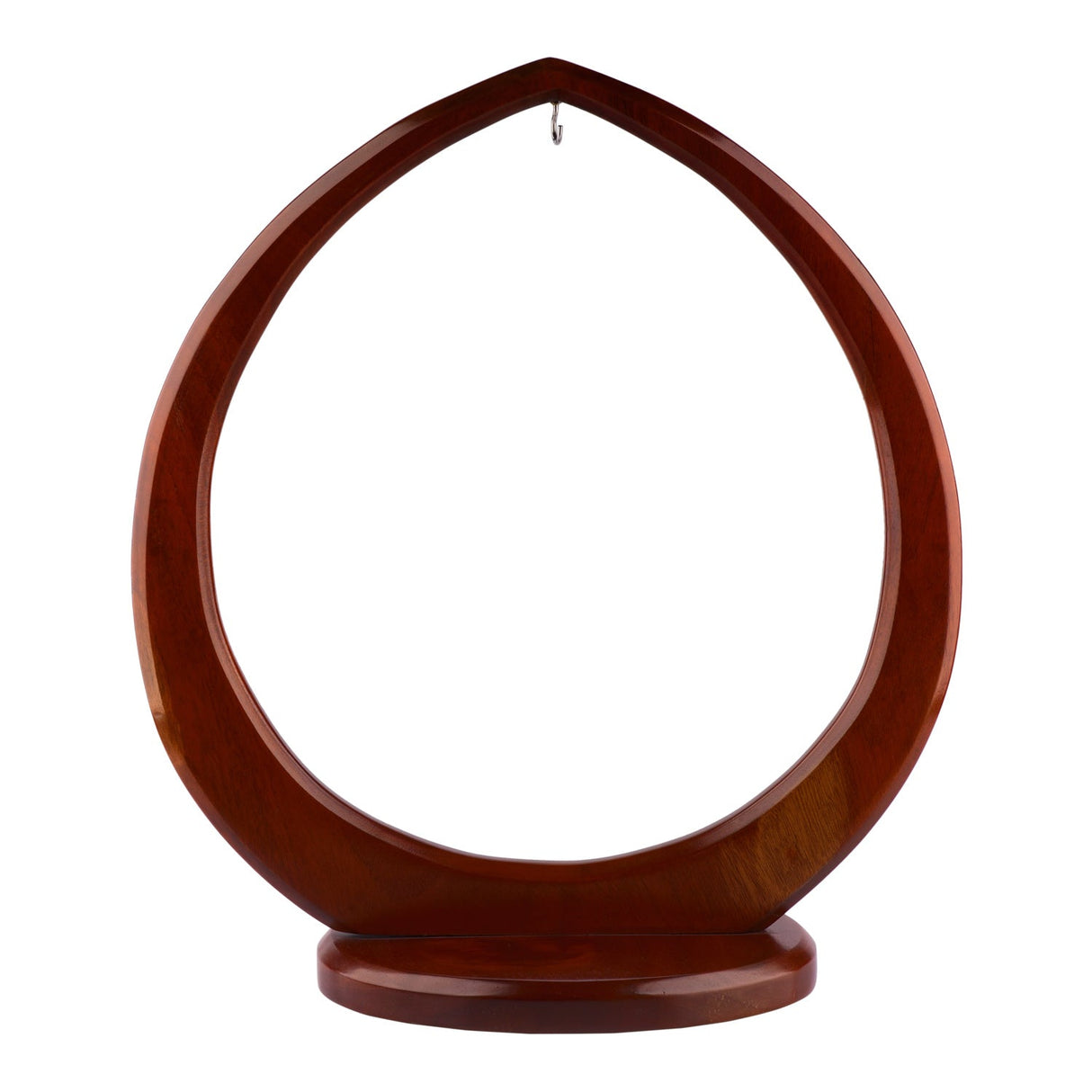 Ständer für Glas-Skulptur, Geometrica, medium, Mahagoni - PerlineBeads