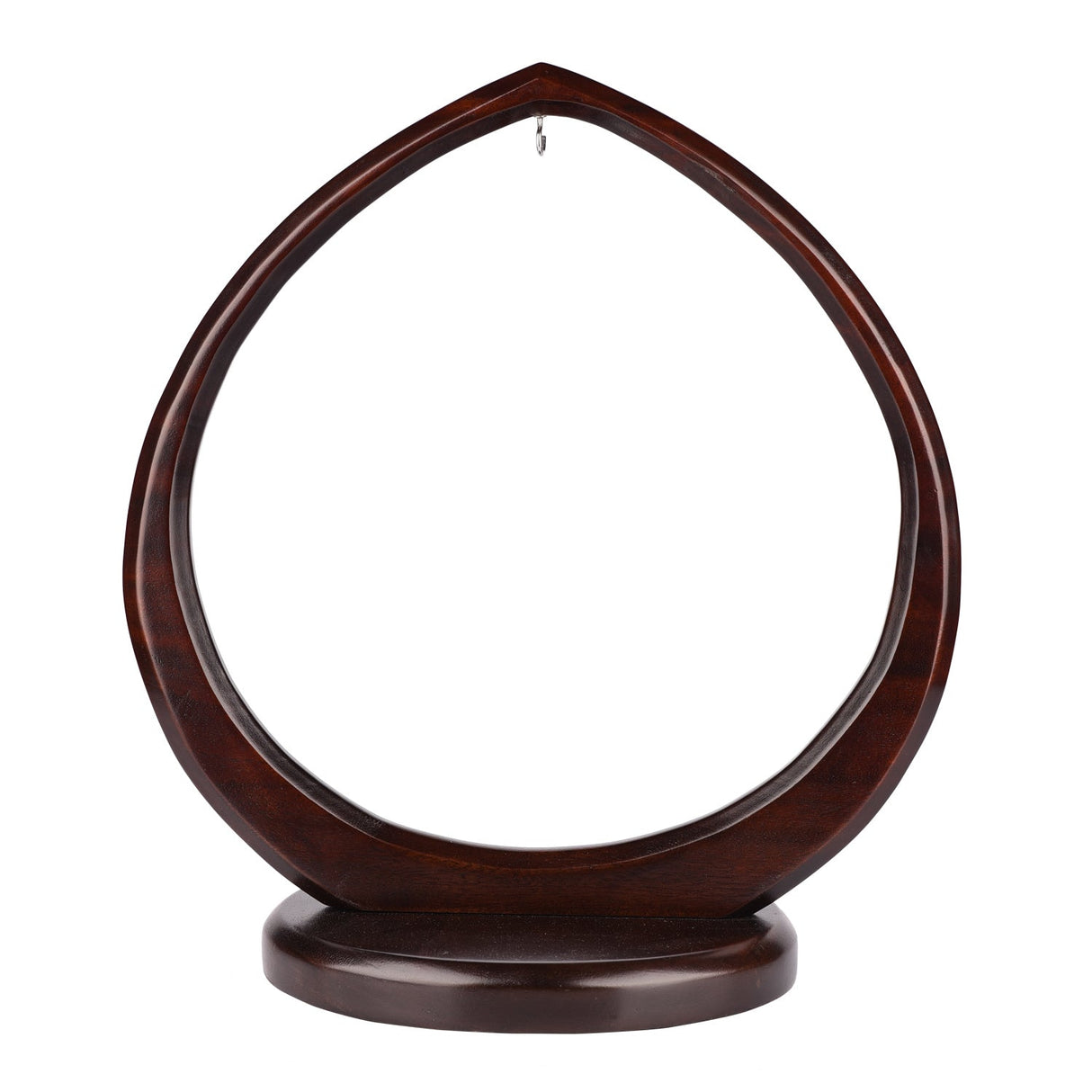 Ständer für Glas-Skulptur, Geometrica, small, Mahagoni - PerlineBeads
