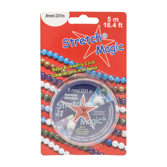 Stretch Magic 0.8 mm - Schwarz - PerlineBeads