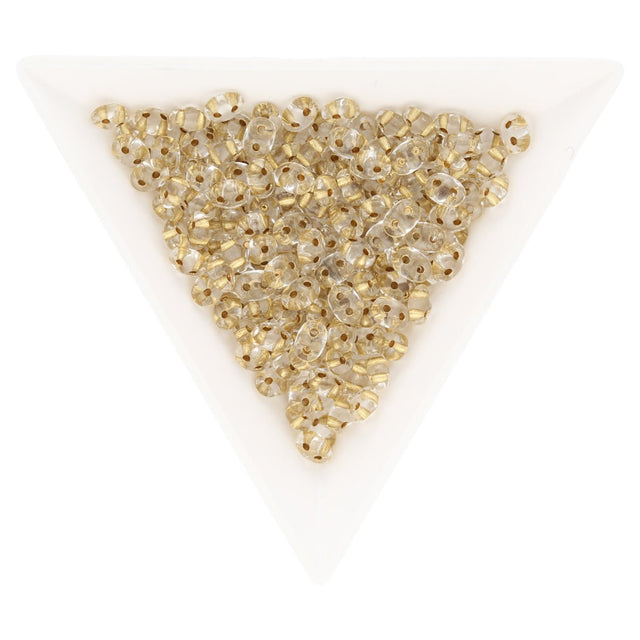 SuperDuo 2,5 x 5 mm- Crystal Bronze Lined - PerlineBeads