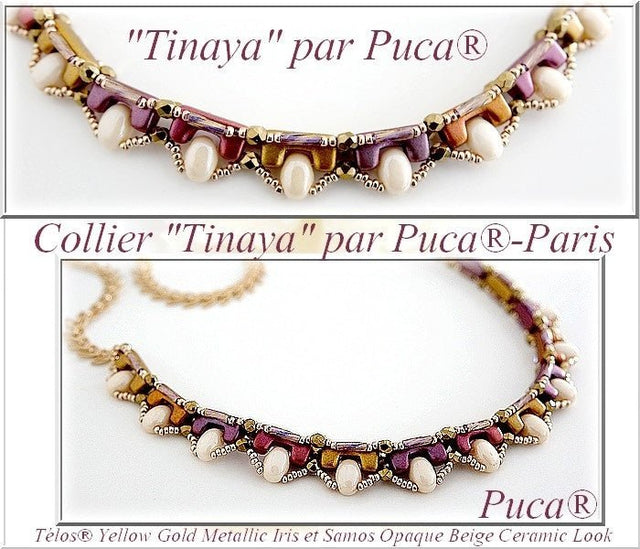 Télos® par Puca® - Yellow Gold Metallic Iris - PerlineBeads