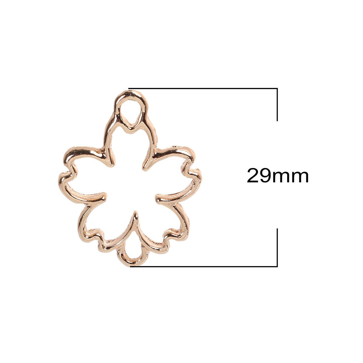 Verbindungselement “Sakura Blume” 29 x 22 mm - Farbe Gold - PerlineBeads