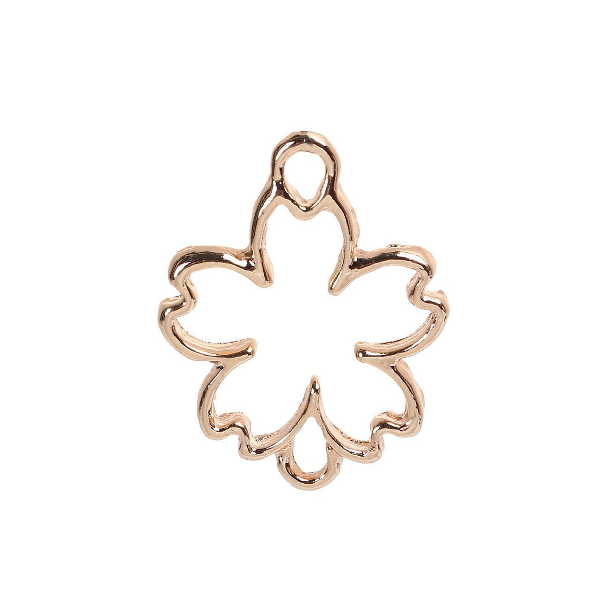 Verbindungselement “Sakura Blume” 29 x 22 mm - Farbe Gold - PerlineBeads