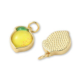 Zitrone-Anhänger • Vergoldet • Gelb  • 14.5 x 10.5 mm