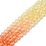 Doppelkegel aus Glas ⋅ 6 mm ⋅ Rainbow Sunset