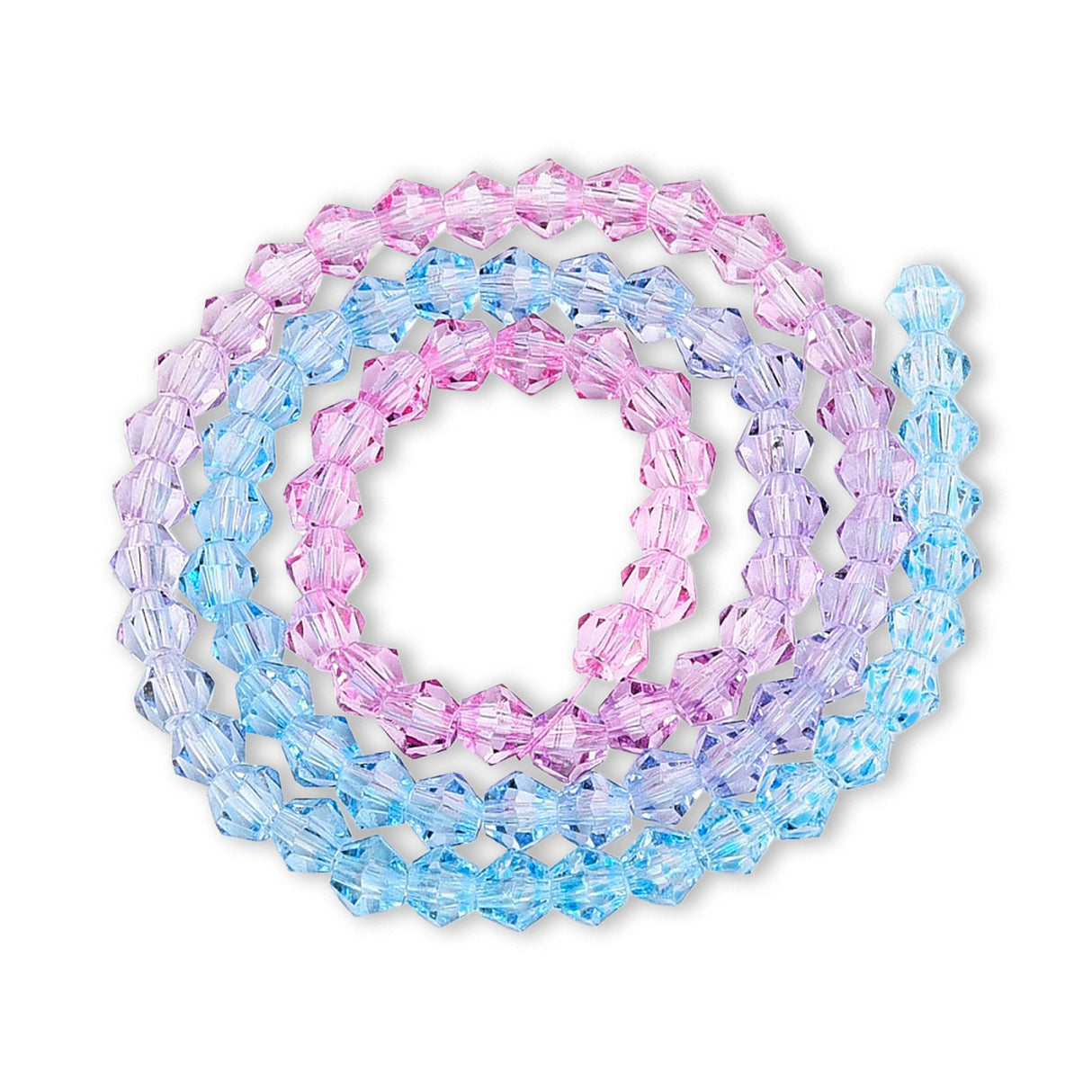 Toupies en verre ⋅ 6 mm ⋅ Cotton Candy
