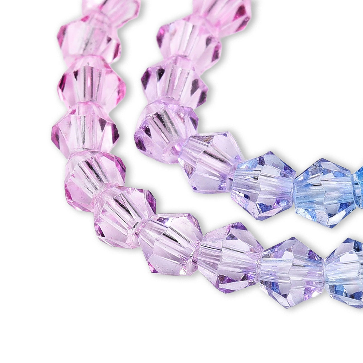 Toupies en verre ⋅ 6 mm ⋅ Cotton Candy