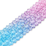 Doppelkegel aus Glas ⋅ 6 mm ⋅ Sky Blossom