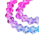Doppelkegel aus Glas ⋅ 6 mm ⋅ Pastel Splash