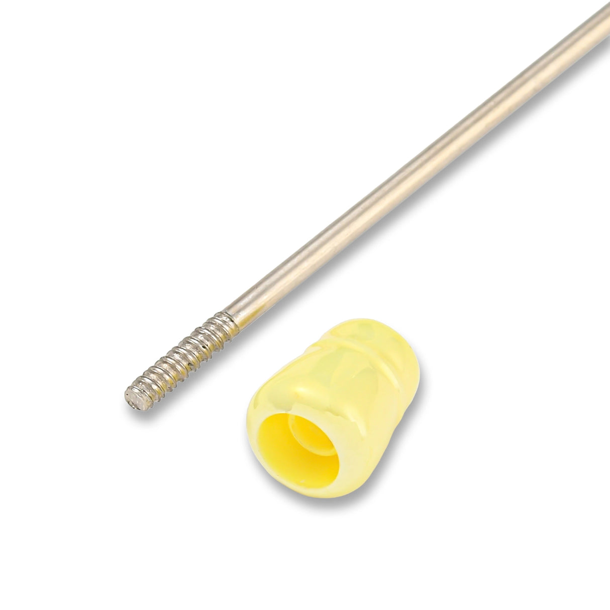 Stylo bille à perler • revêtement UV • jaune champagne • 150mm