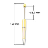 Stylo bille à perler • revêtement UV • jaune champagne • 150mm