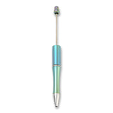Stylo bille à perler • revêtement UV • vert d'eau • 150mm