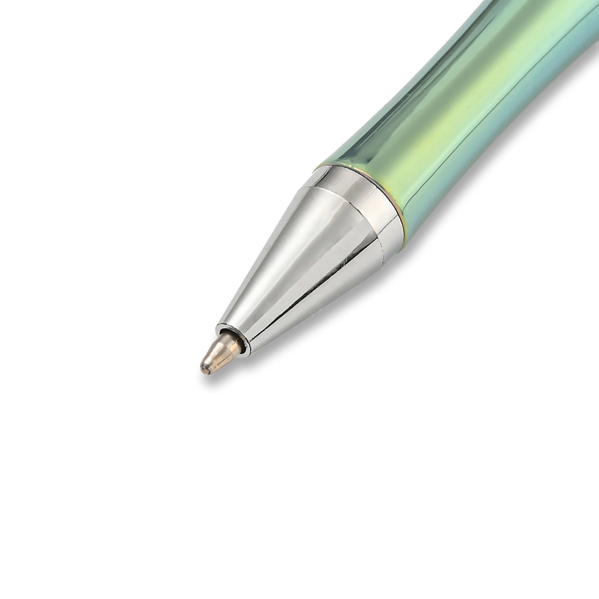 Stylo bille à perler • revêtement UV • vert d'eau • 150mm