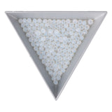 Rondelle di vetro sfaccettato 3x2 mm - Opale