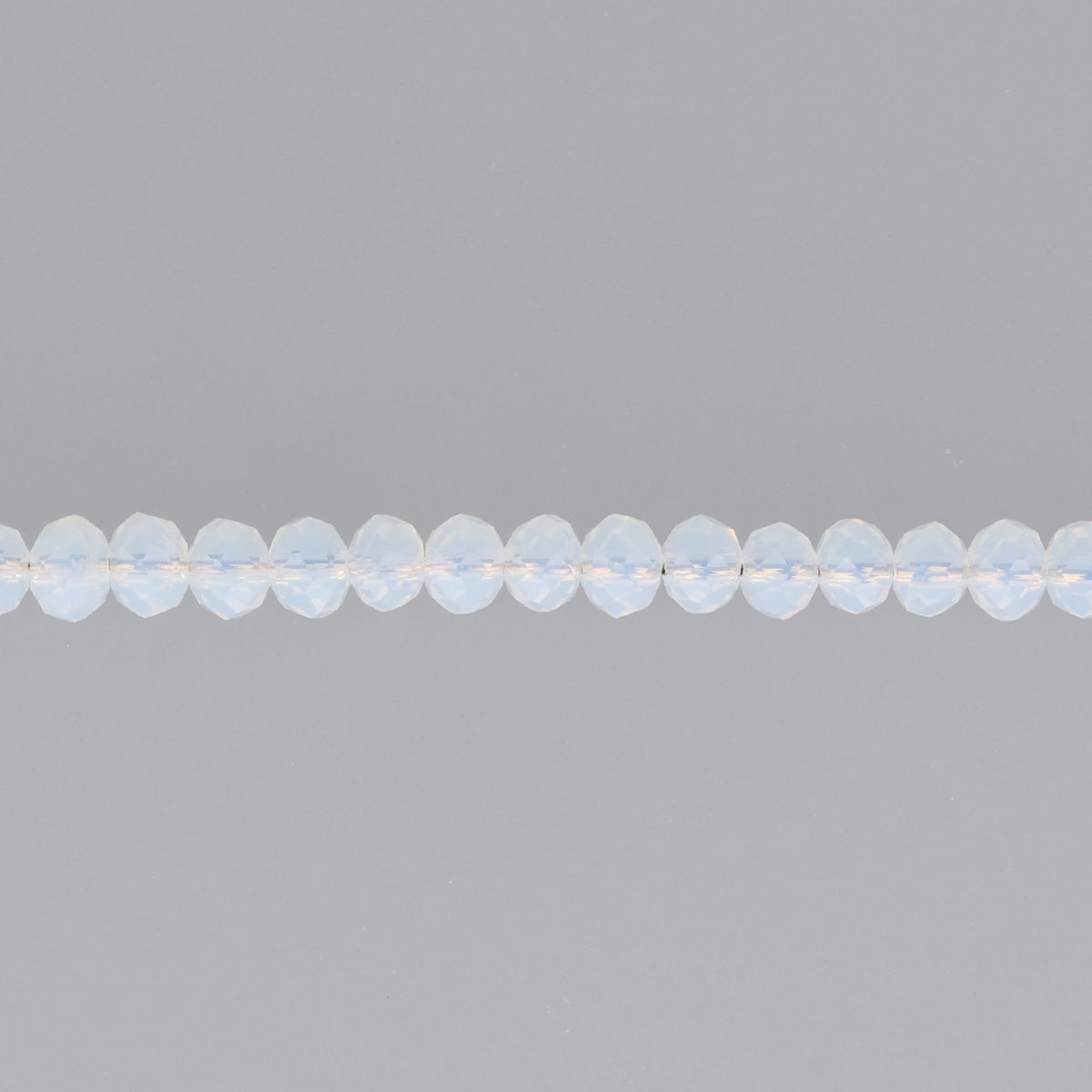 Rondelle di vetro sfaccettato 3x2 mm - Opale